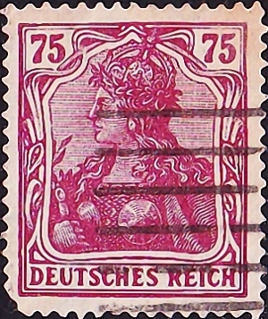  ,  . 1922  . Germania 75pf .  180 .